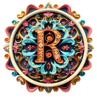 Boho himmlisch Thema Alphabet Design png