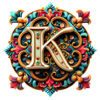 Boho Celestial Theme Alphabet Design png