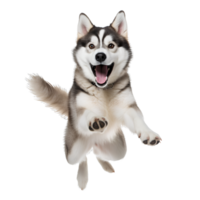 Cute and happy dog on transparent background , easy to use. png