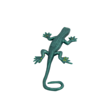Green rubber lizard toy with no background. Stretchable toy. Anti-stress. Horizontal photo. For text. png