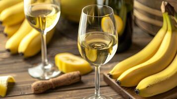 Delve into the sweetness of banana matched with a buttery Chardonnay for a tropical and velvety experience on the palate photo