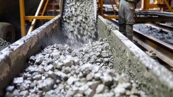 Every step of the concrete mixing process is closely monitored to maintain strict quality standards photo