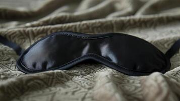 A decadent cashmerelined sleep mask enveloping you in a soft and sumptuous embrace for a truly luxurious and tranquil sleep experience photo