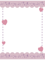 Cute pastel colors frame png