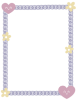 Cute pastel colors frame png