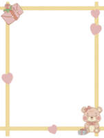 schattig pastel kleuren kader png