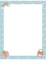 Cute pastel colors frame png