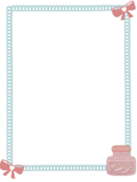 Cute pastel colors frame png