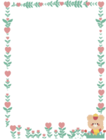 schattig pastel kleuren kader png