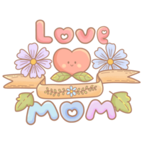 Mother day mom and kid png