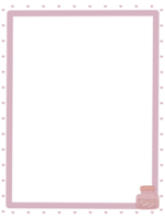 pastel roze kader png