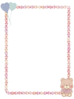 Cute pastel colors frame png