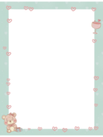 Cute pastel colors frame png