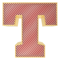 font t 3d rendere png