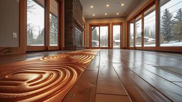 Upgrade your homes heating system with radiant floor heating and enjoy the benefits of evenly distributed heat throughout the entire space. Our images capture the precis photo