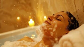 The detoxifying effects of the sauna are enhanced with a fullbody exfoliation revealing soft radiant skin. photo