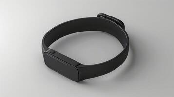 Blank mockup of a fitness band specifically tailored for runners photo