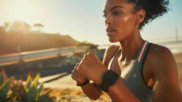 Stay on top of your game with a premium fitness tracker that offers personalized guidance workout suggestions and detailed performance analysis photo