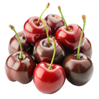 A bunch of cherries stacked on top of each other png