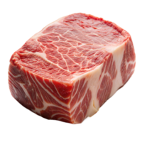 A succulent piece of raw beef steak ready for cooking png