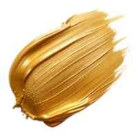 A swash of shimmering golden paint elegantly spread png