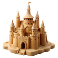 Elaborate sandcastle showcasing detailed architecture png