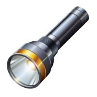 A flashlight casting light on a transparent background png