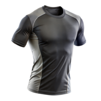 Close-up of a sporty compression shirt designed for athletic use png