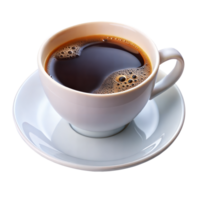 A freshly brewed cup of hot coffee, steam rising png