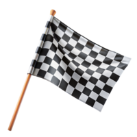 geruit vlag wijzend op einde van een ras png