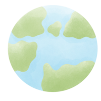 Earth day watercolor png