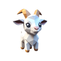 Low Poly Goat png