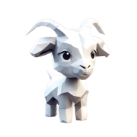 Low Poly Goat png