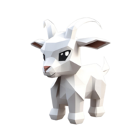 Low Poly Goat png