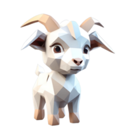 Low Poly Goat png