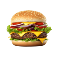 smakelijk kaasachtig hamburger png