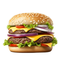 smakelijk kaasachtig hamburger png