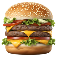 smakelijk kaasachtig hamburger png