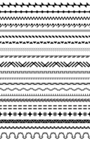 abstrakt schwarz nahtlos Bürste Linien png