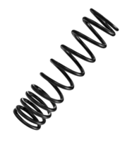 Black rear shock absorber spring png