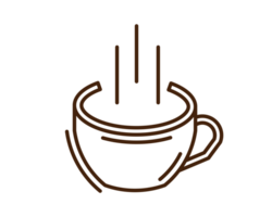 taza caliente café icono png