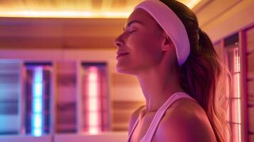 In addition to physical health benefits the infographic notes the potential for infrared sauna use to improve mental health and alleviate symptoms of depression and anxiety. photo