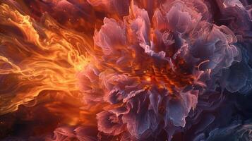 The flames seem to dance and move in a mesmerizing pattern almost hypnotizing in their beauty. 2d flat cartoon photo