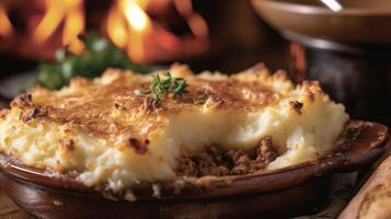 Savor the heartwarming flavors of these e cottage pies with their creamy mashed potato topping and hearty meat filling. Best enjoyed in front of a crackling fire photo