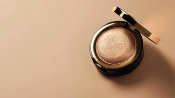 A radiant complexion achieved with a luxurious highend highlighter giving a natural and luminous glow photo