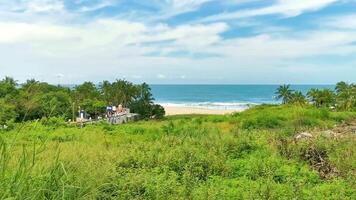 lindo cidade marinha panorama natural panorama Visão porto escondido México. video