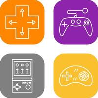 dirección llave y juego de azar controlar icono vector