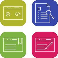 clean code and case study Icon vector