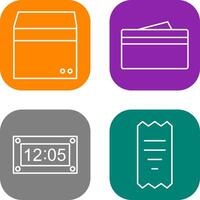 box and wallet Icon vector