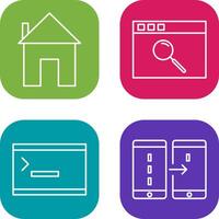 homepage and browser Icon vector